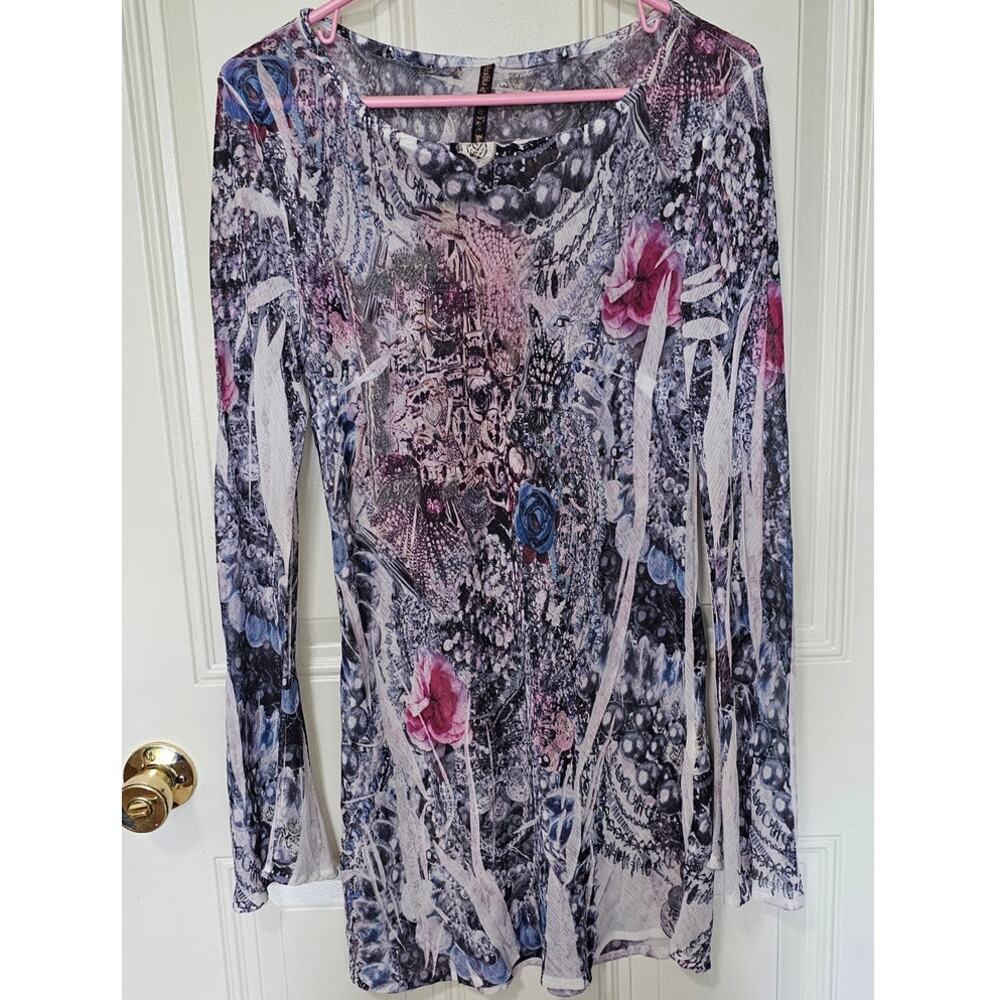 Vintage 90's Bell Sleeve Mushka by Sienna Rose Mini Dress-Medium